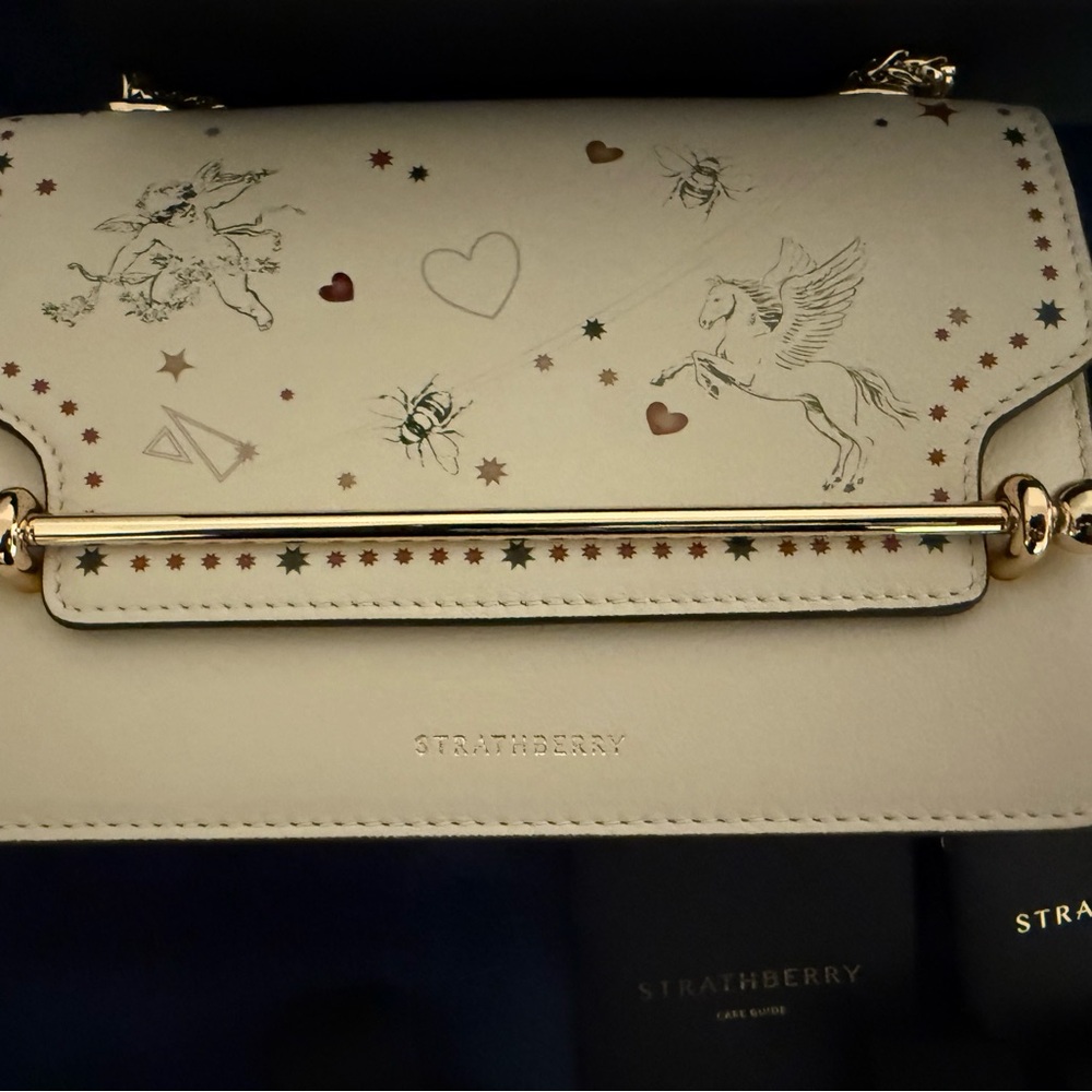 Strathberry East West Mini Cupid print Bag
